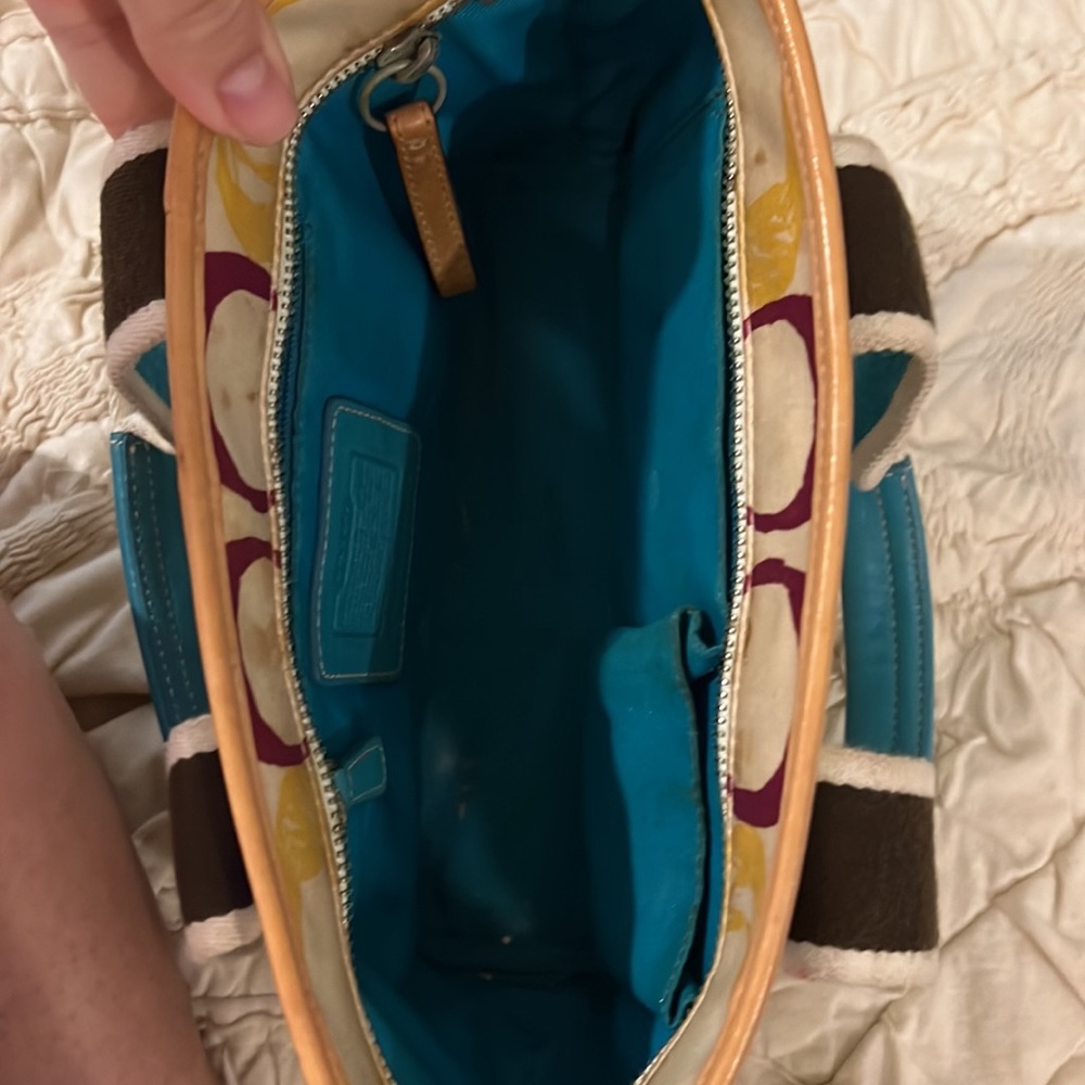 Coach small handbag multicolor Cs - Picture 5 of 5